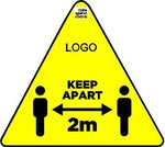Triangle Floor Decal Yellow