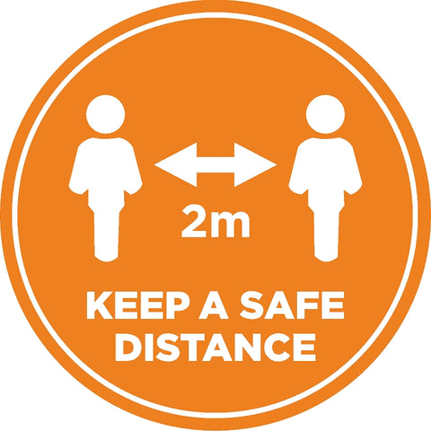 Keep a safe distance 2m - Floor Decal