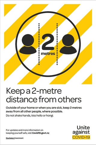 Keep a 2-metre distance from others Poster