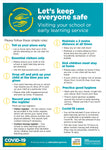 Lets keep everyone safe - School or Early Learning Poster