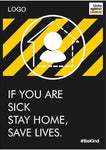 Stay home, save lives Poster
