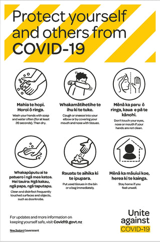 Protect yourself and others from COVID-19 - Maori-English Poster