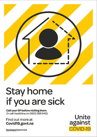Stay home if you are sick Posters